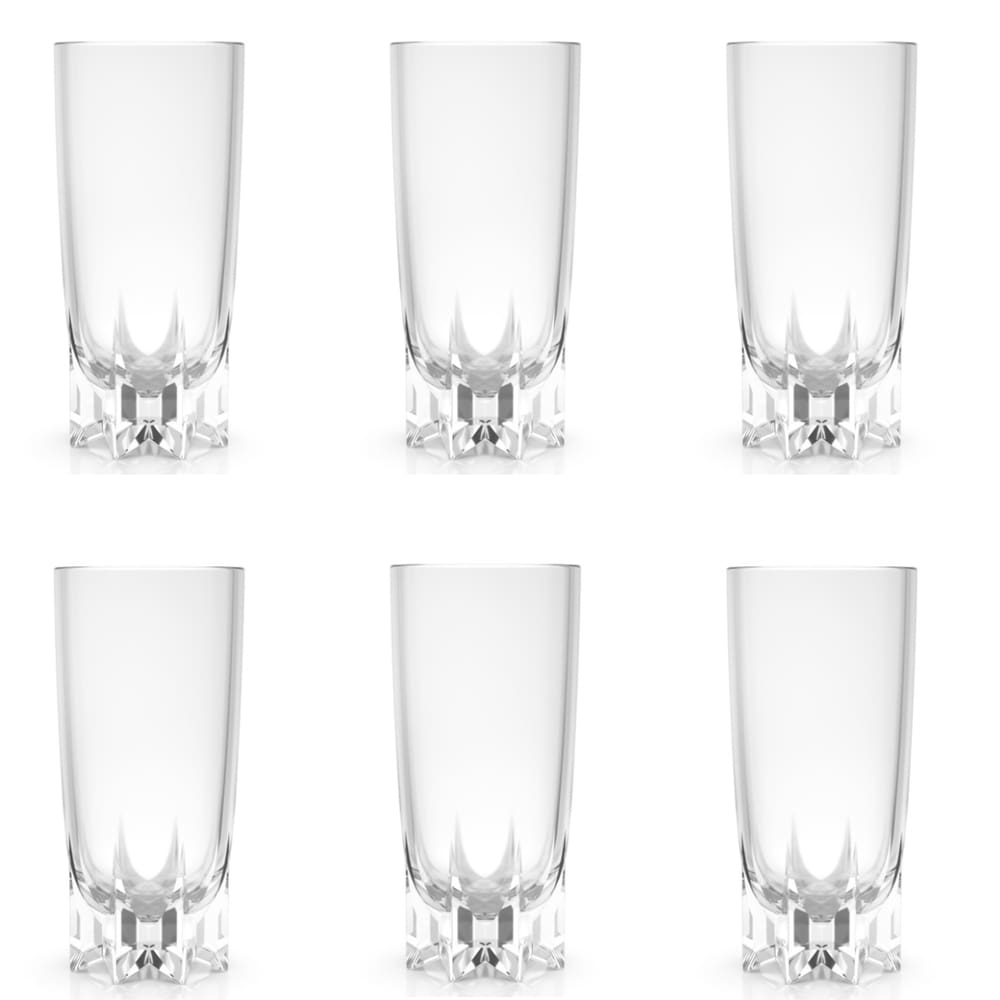 Jogo 6 Copos Altos Cristal Ecológico 270ml Marly Casambiente
