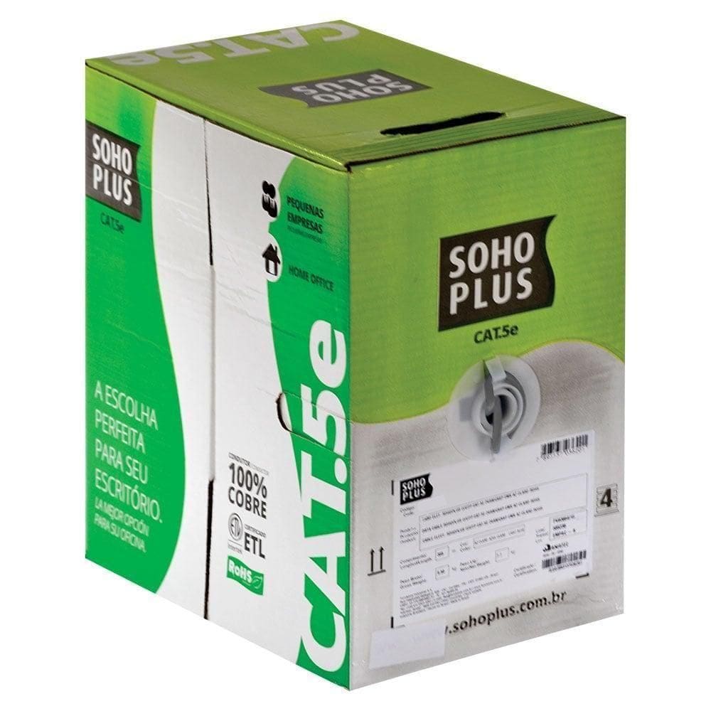 Cabo Lan U-utp Cat.5e 24 Awg 4 Pares Cmx Caixa C- 305...