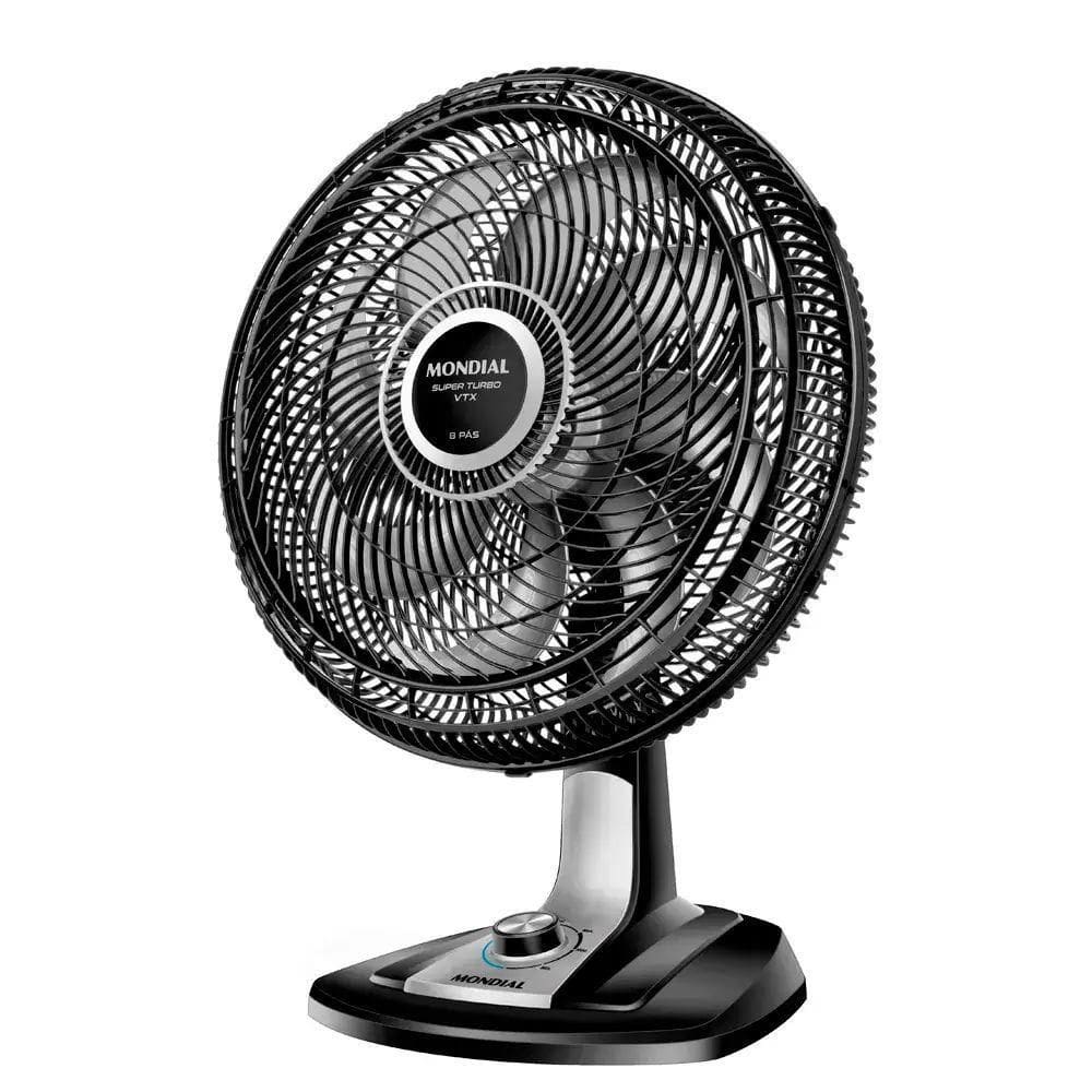Ventilador Mondial Bancada 40cm 8 Pas Turbo Preto Vtx40 110V