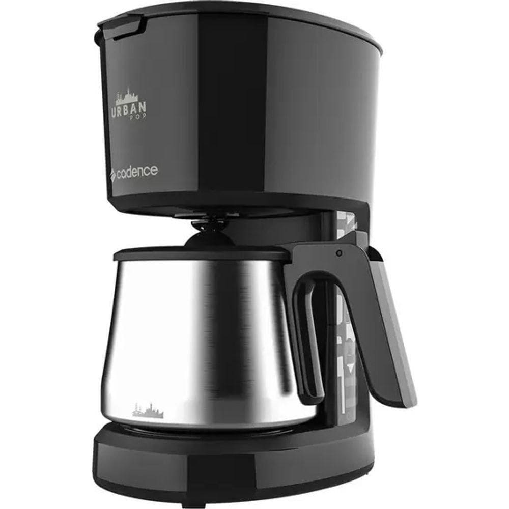 Cafeteira Elétrica Urban Pop Preta Inox Cadence CAF810 110V