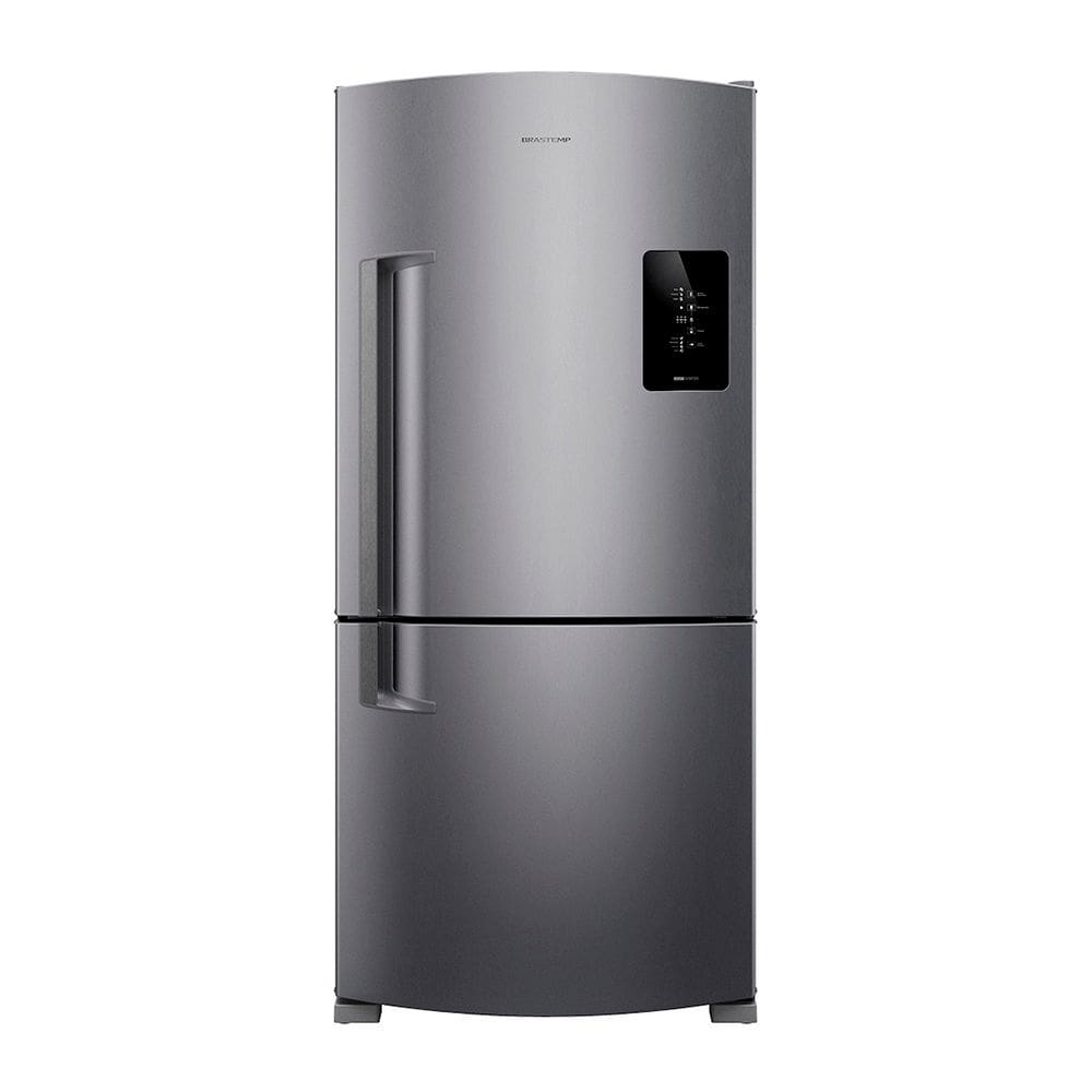 Geladeira Frost Free Brastemp 591 Litros BRE85MKANA Duplex Xpert Inverter Digital Smart Cold Inox 110V