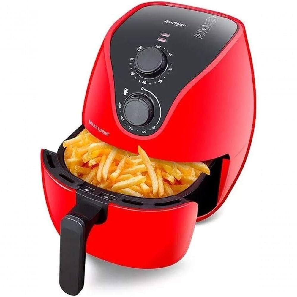 Fritadeira Airfryer Multilaser Familia 4litros Ce083 Vermelho 110V