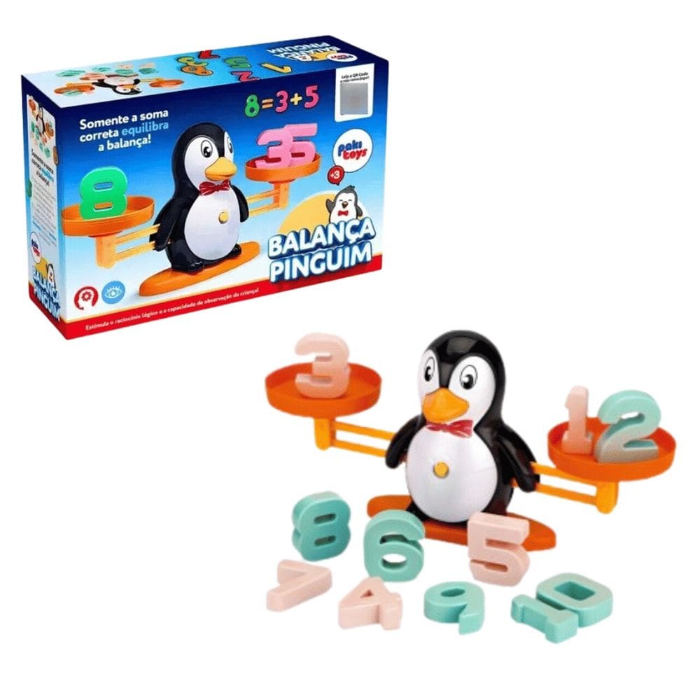 Jogo Infantil Balança Pinguim - Paki Toys 4050
