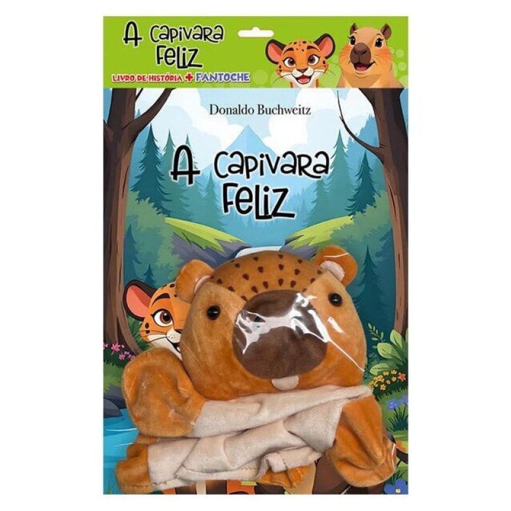 A Capivara Feliz Livro De História + Fantoche