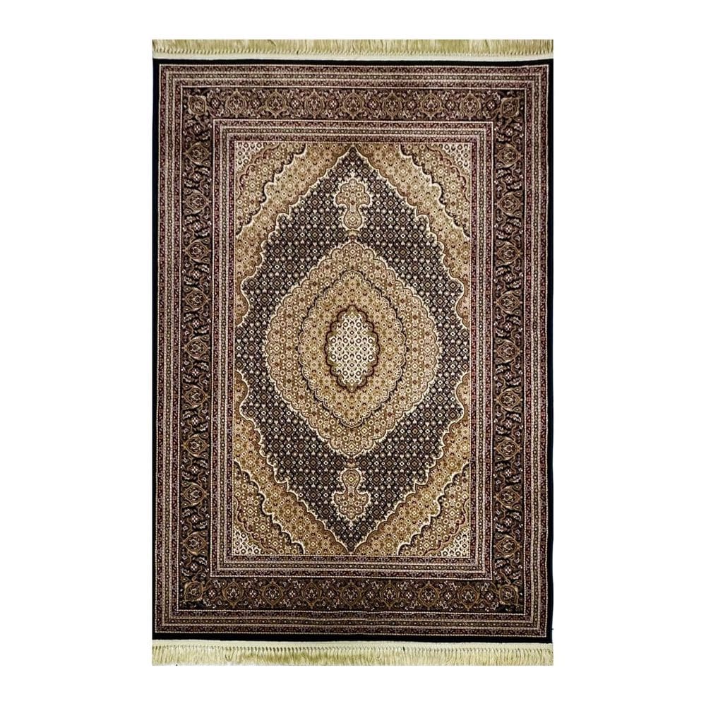 Tapete Alanya 200x250 Des01 Preto/Preto