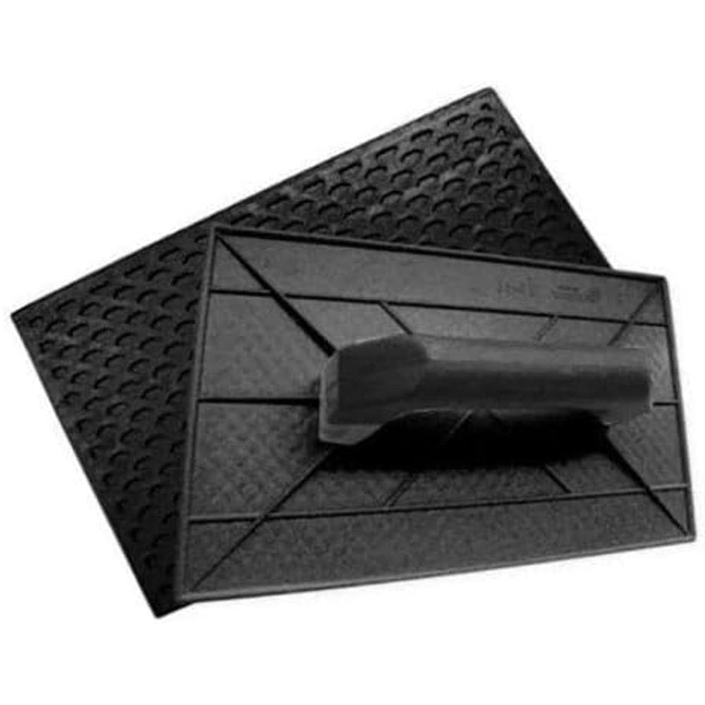 Desempenadeira Plástica Corrugada Preta 18x30cm