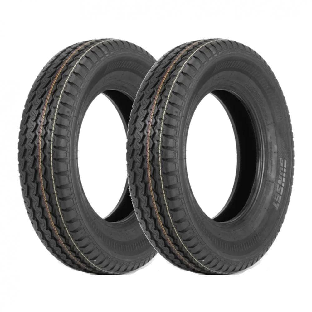 Kit 2 Pneus Sunset Aro 15C 225/70R15C Over Cargo B3 8 Lonas 112/110R