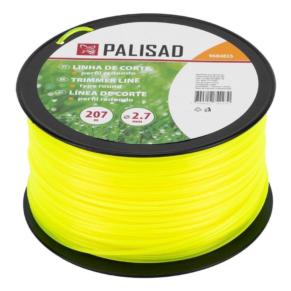 Fio Nylon 2,7mm 207m Jardim Gramado Profissional Palisad