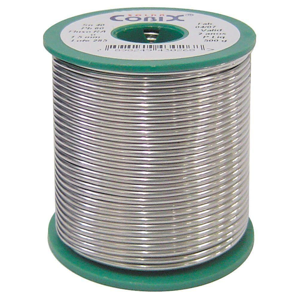 Solda Cobix Verde 40-60 1,0mm 500 Gramas