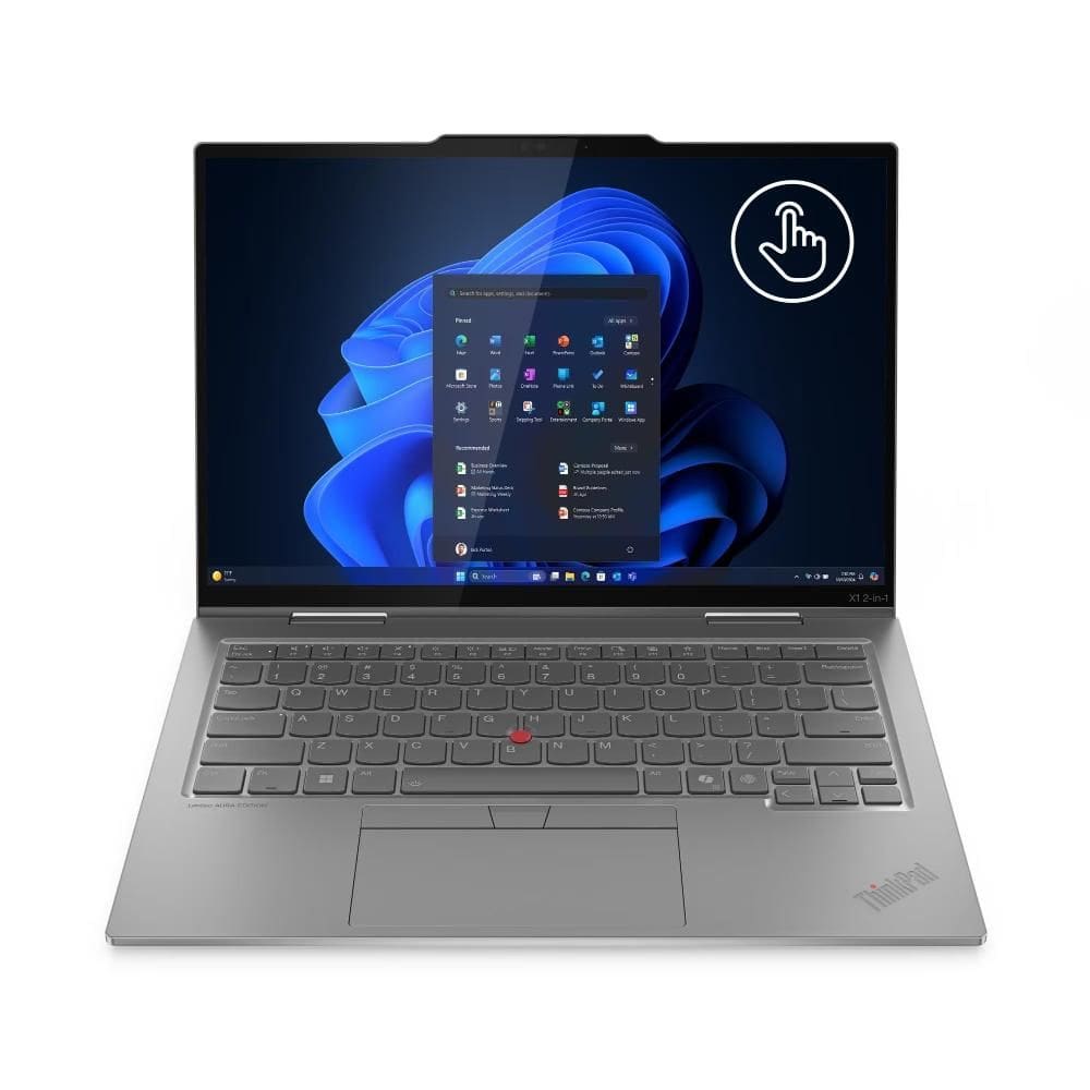 Notebook Lenovo X1 2 em 1 G10 Intel Core Ultra 7 268V vPro 32GB 1TB SSD Windows 11 Pro 14” Touchcreen - 21NV0009BR Cinza