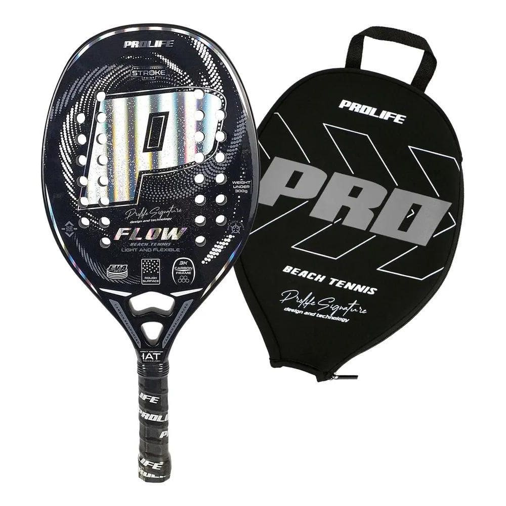 Raquete Beach Tennis Carbono 3K Prolife Holog Grafite