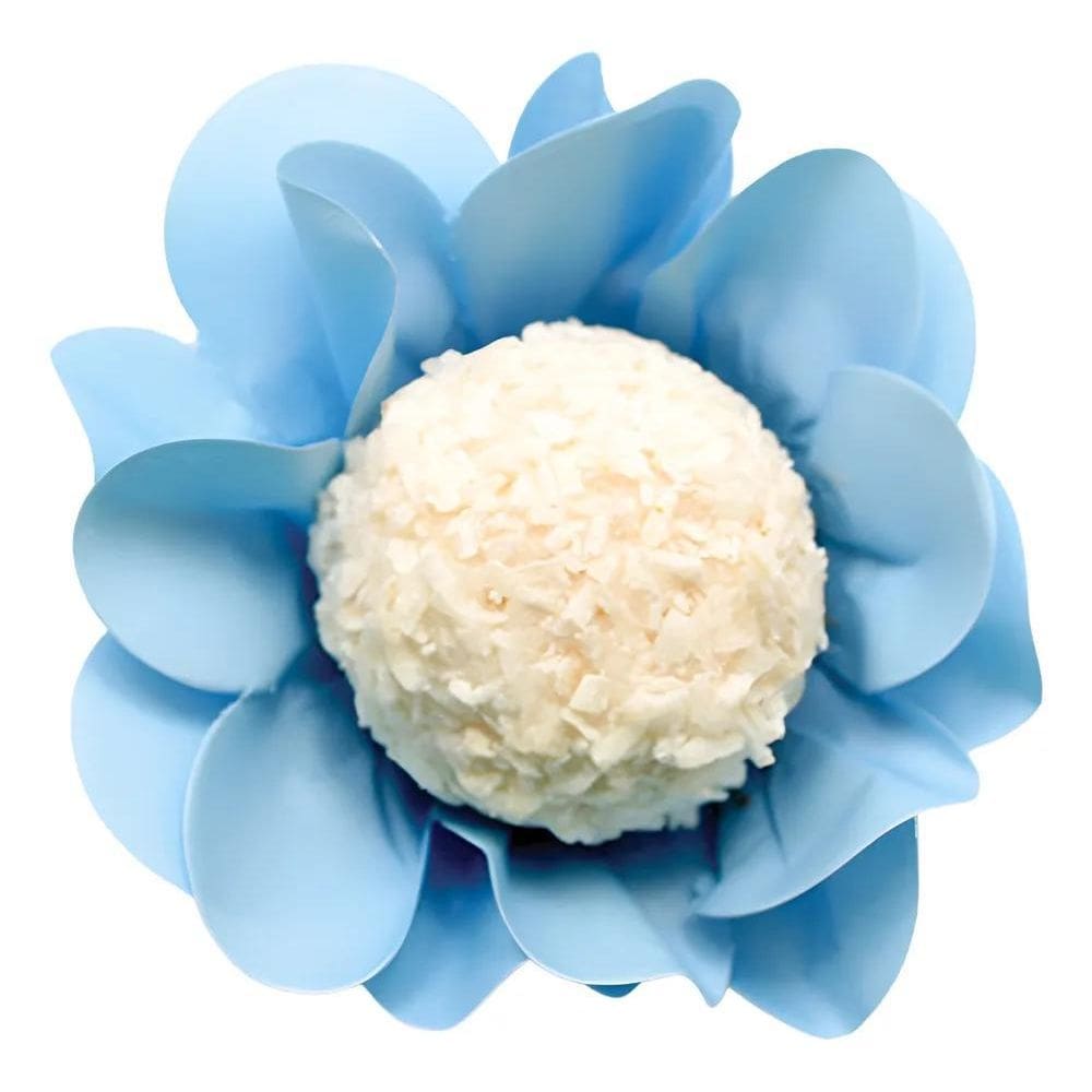 Forminhas Flor Luxo 80 Und: Casamento, Festa, Doc Azul/Aqua