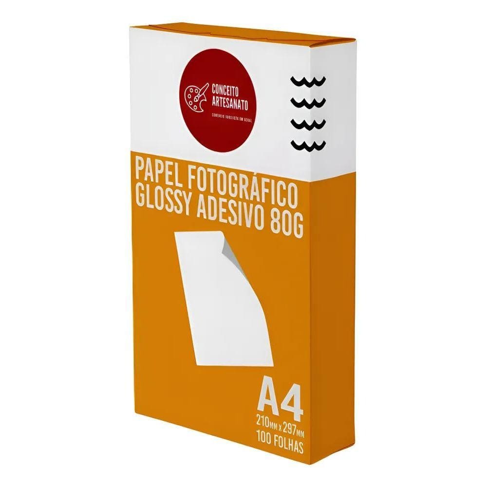 Papel Adesivo Glossy A4 80G: Fotos Premium E Personalizados