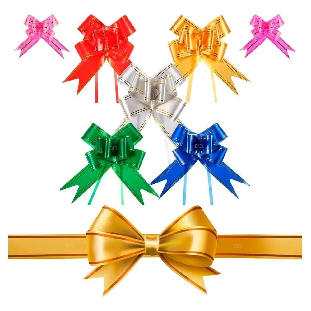 100 Laços Mágicos Para Presente 23X30Cm Cores