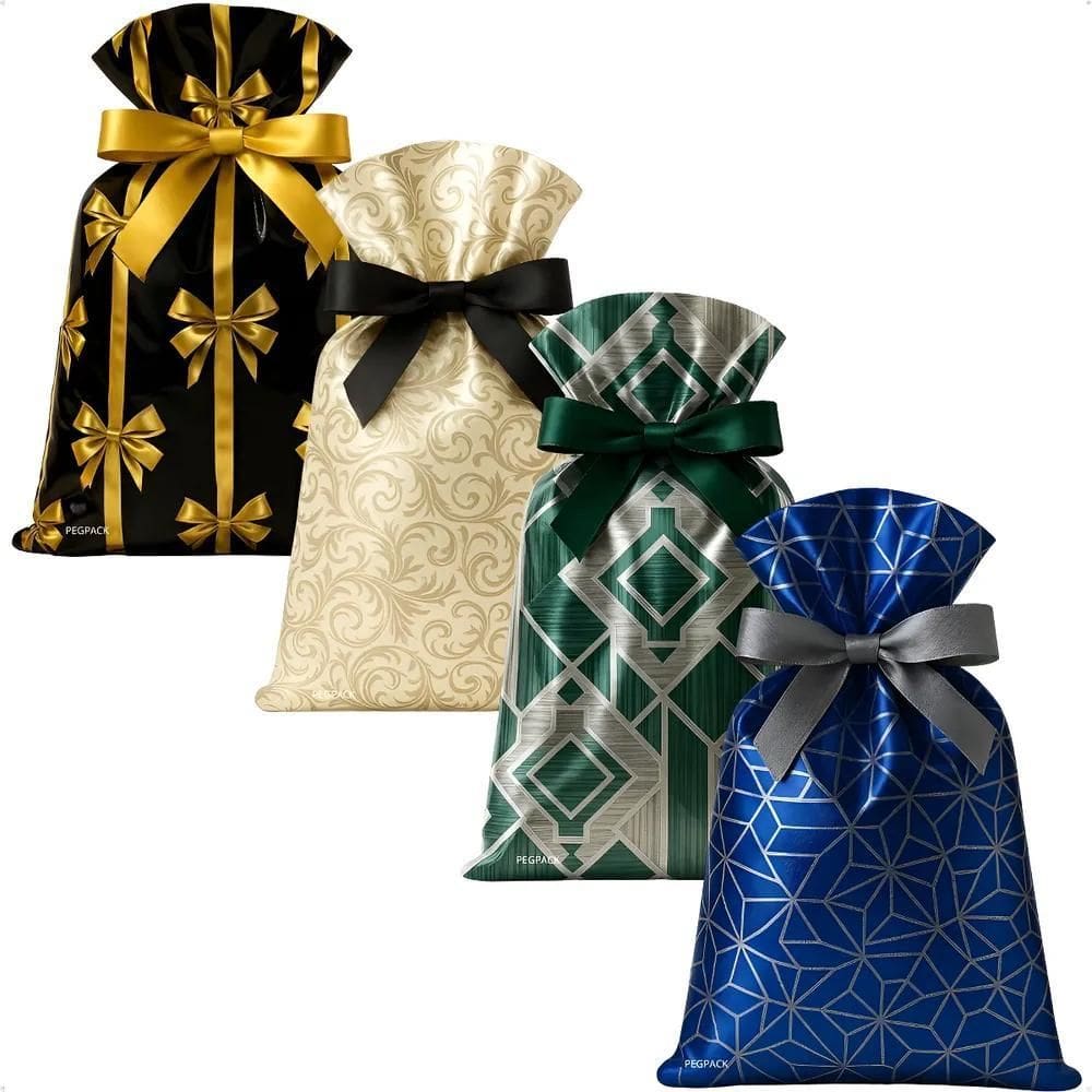 50 Sacos Presente Bopp 25X37 Estampado Brilhante