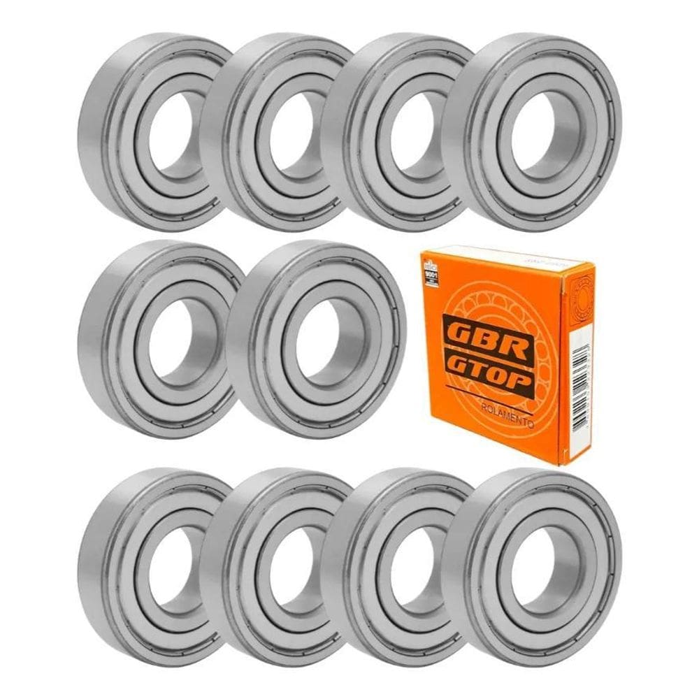 Kit 10 Rolamentos 6000 Zz C3 10X26X8 - Resistência Máxima