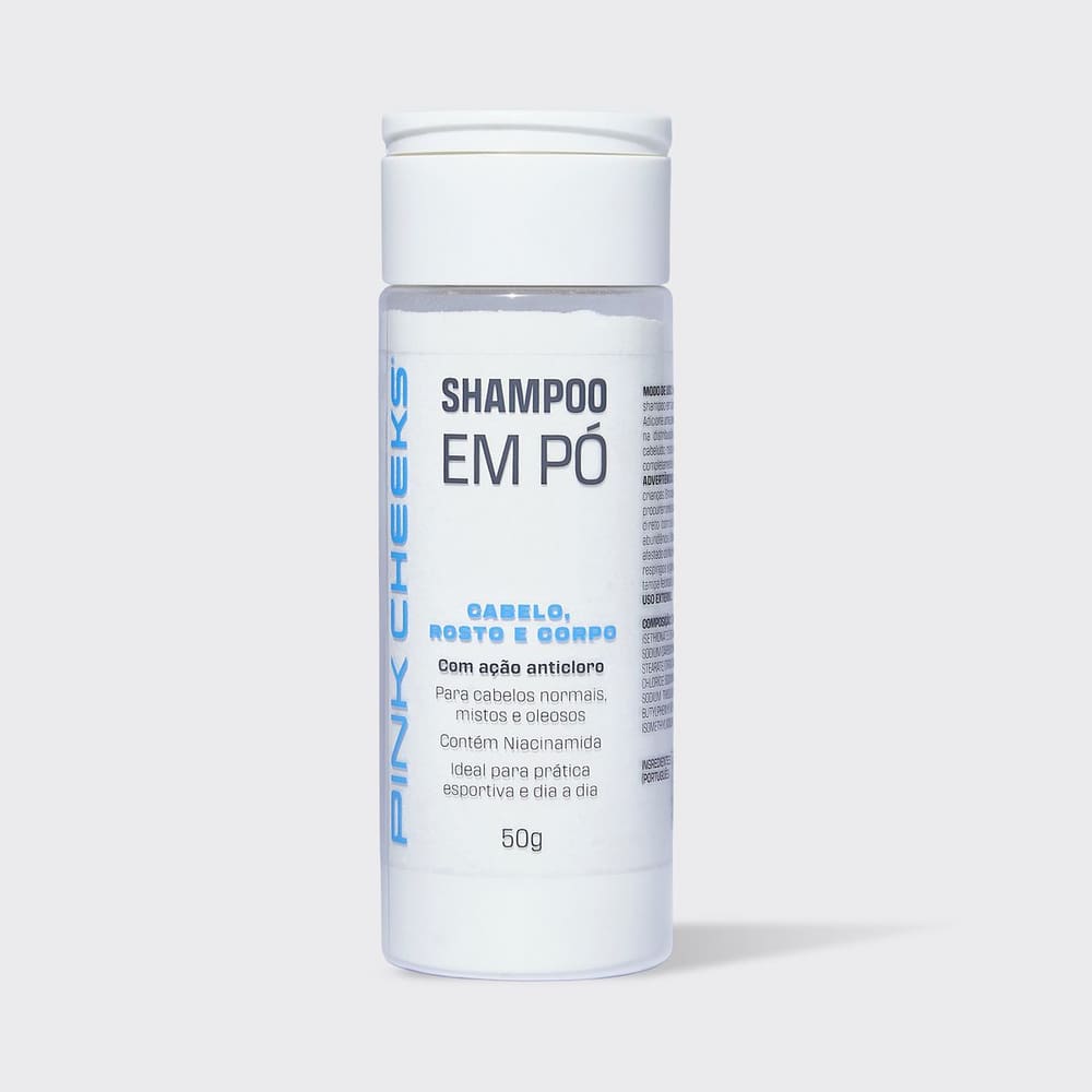 Shampoo em Po 3 em 1 50g Multifuncional - Pink Cheeks