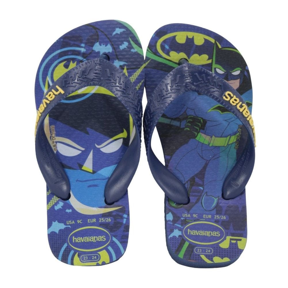 Chinelo Infantil Havaianas Kids Top Warner Azul/Marinho