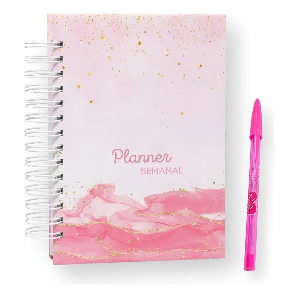 Planner 2026/2027 Hologr Planner Semanal Rosa