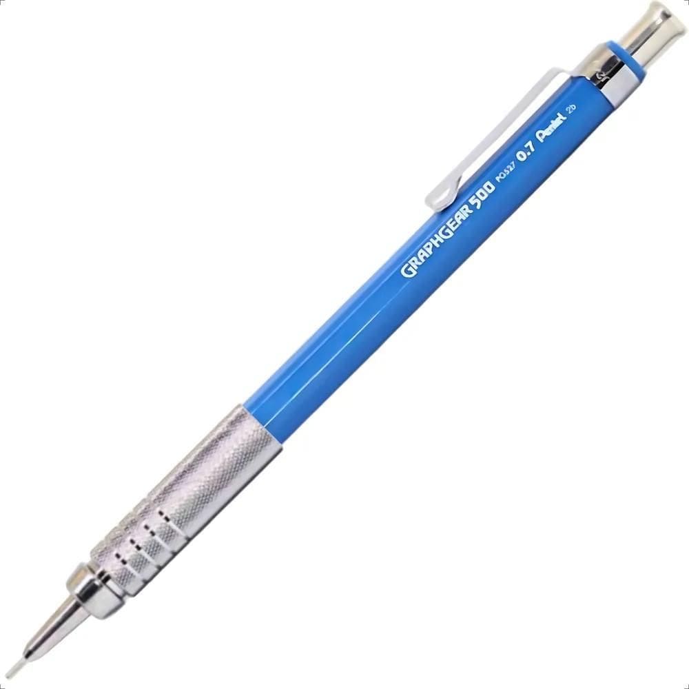 Lapiseira Pentel Graphgear 500 0.7Mm Azul Celeste: Precisão