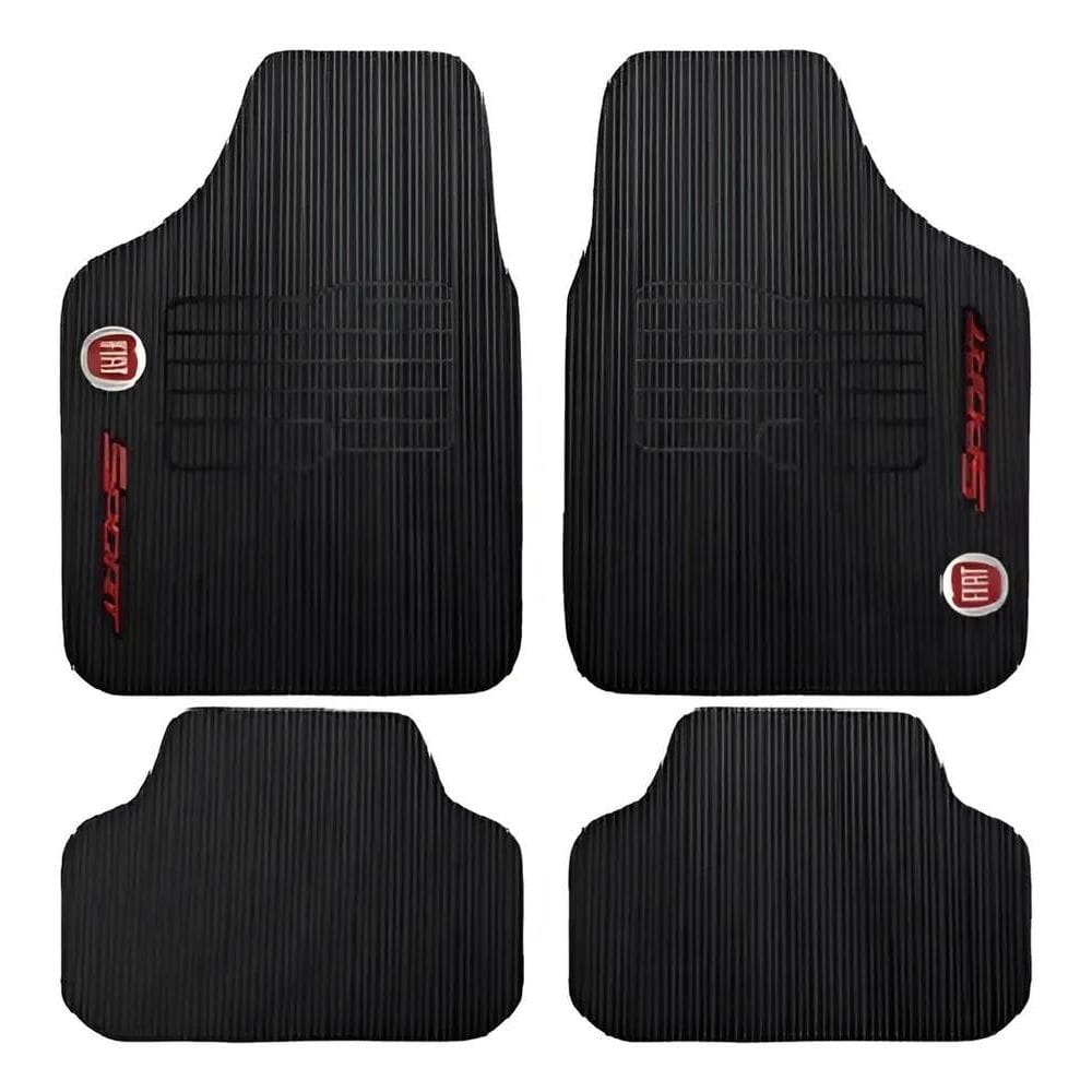 Tapete Borracha Uno Mille Fire 08-12 Impermeável P Preta