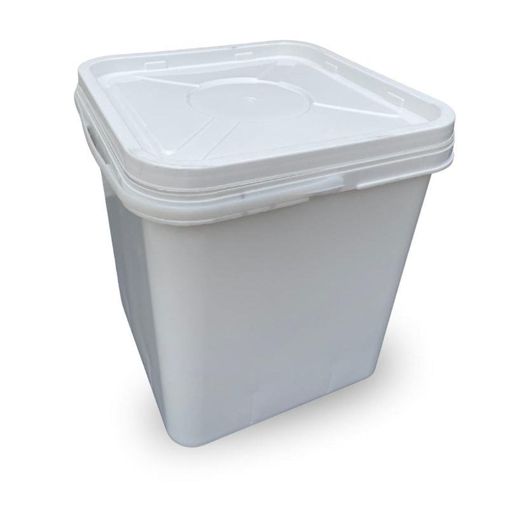 Balde Branco 16L Reciclado Para Apoio Na Pintura