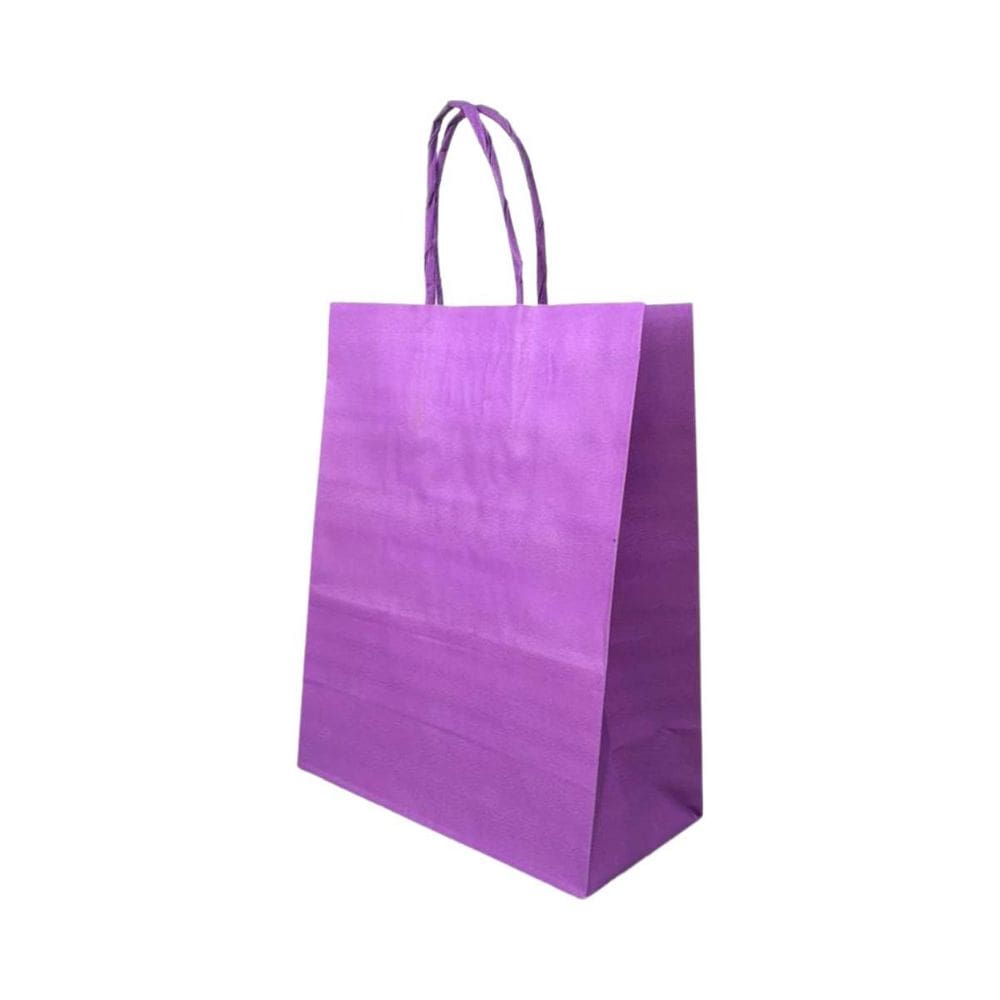 Sacola Colorida Presente 17,5X8,5X21,5Cm Papel Premium 10Und