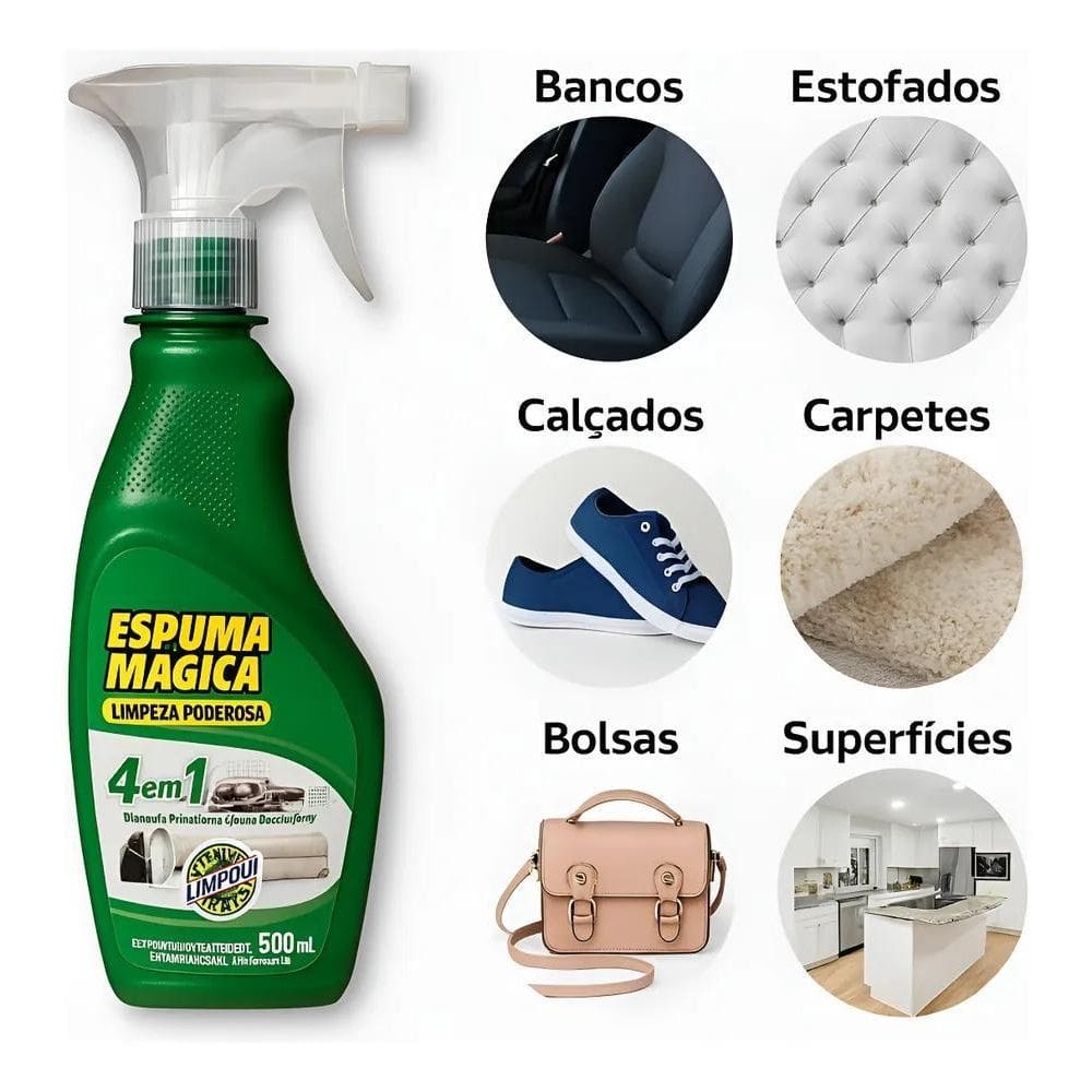 Espuma Mágica Limpa Sofá, Estofados E Carros Rápido