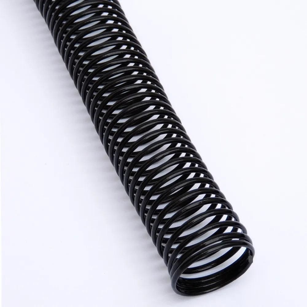 Espiral 17Mm Preto 100 Un. Para Encadernar 100 Folhas