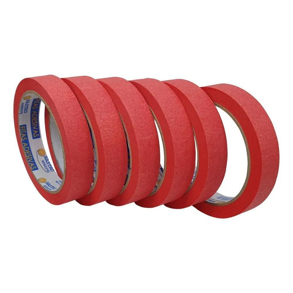 Fita Crepe Colorida 18Mm: Kit 6 Rolos Criativos