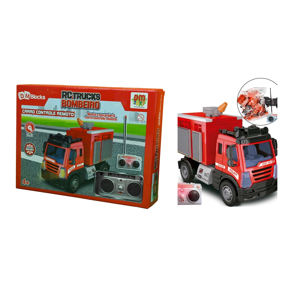 Carro Controle Remoto RCTrucks Bombeiro - DmToys