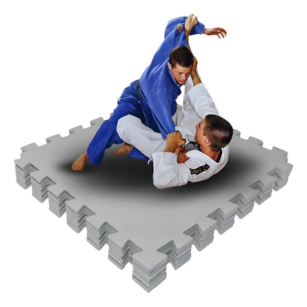 Tatame Eva 1M Premium: Segurança E Conf Cinza