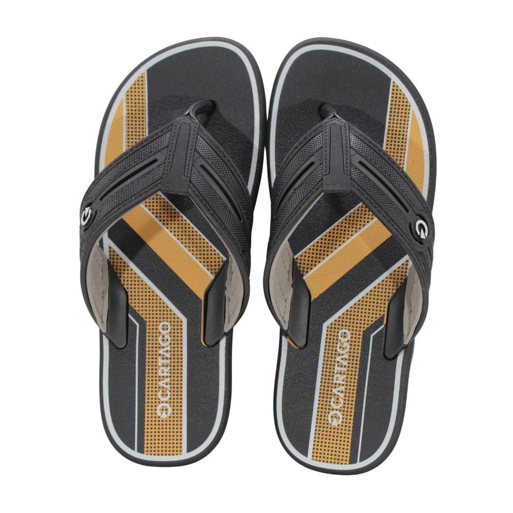 Chinelo Cartago Palermo Iii Preto/Amarelo
