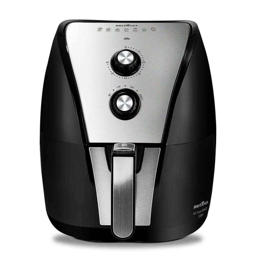 Fritadeira Eletrica Sem Oleo Air Fryer Britânia 5 Litros Bfr40 Preto 220V