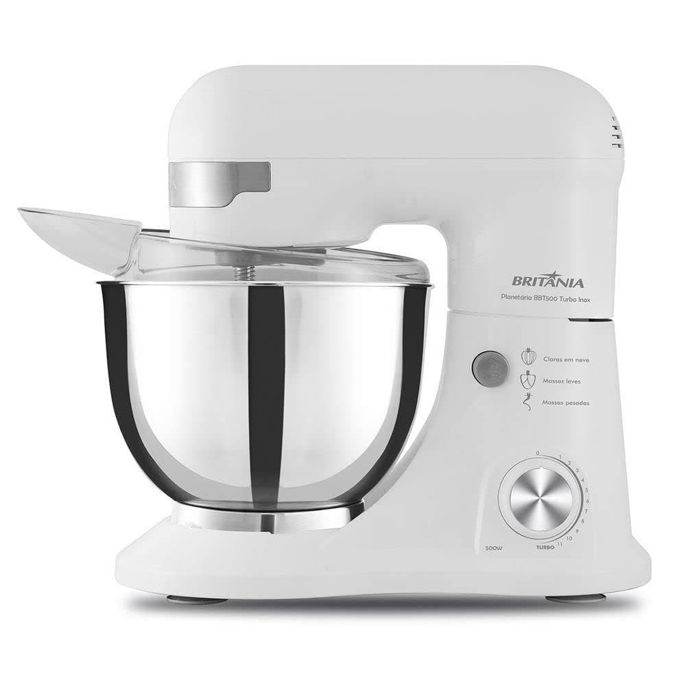 Batedeira Planetaria Bbt500b Turbo Inox Branca 110V