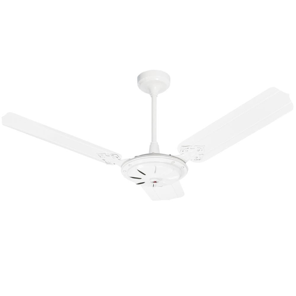 Ventilador de Teto com 3 Pás de Chapa Venti Delta New Eco Branco 220V