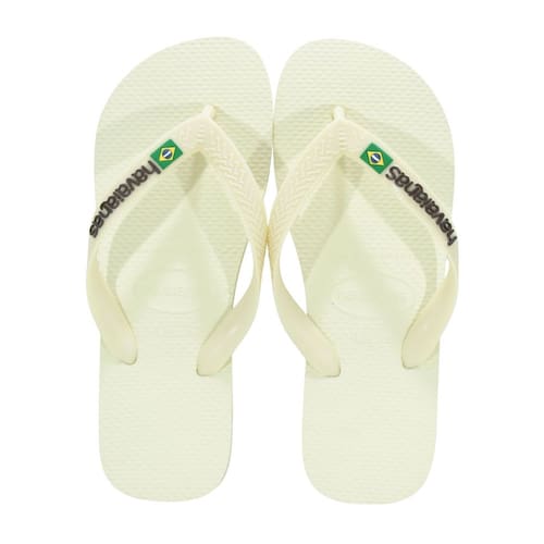 Chinelo Havaianas Brasil Logo Buttercream - 39-40 - Amarelo Claro