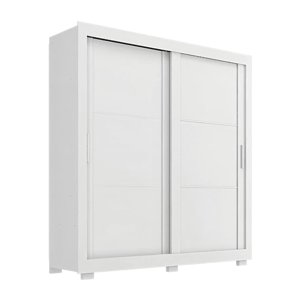 Guarda Roupas Casal 2 Portas de Correr 4 Gavetas Siena