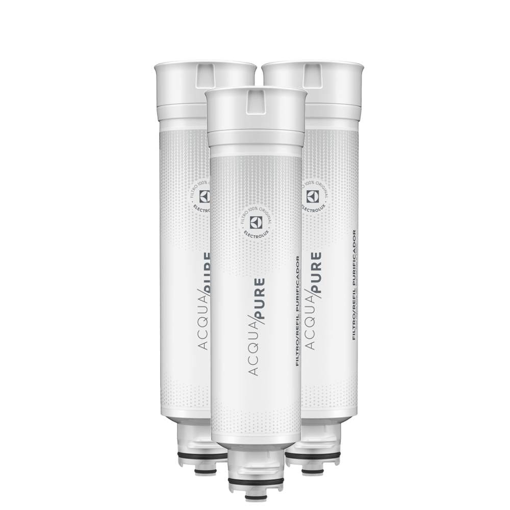 Kit 3 Filtros/Refis Originais de Água para Purificador Electrolux PE11B/PE11X/PC41B/PC41X/PH41B/PH41X