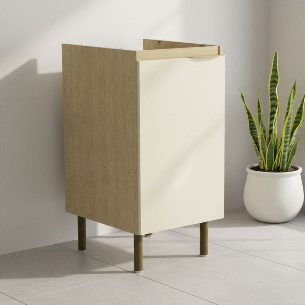 Balcão de Cozinha 40 Cm Nanda 1 Porta Natural/Arenas - Tecno Mobili