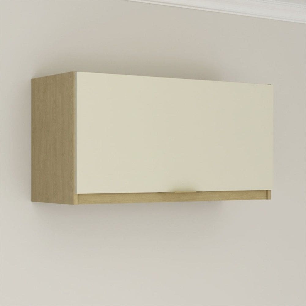 Armário Aéreo Cozinha 80 Cm Nanda 1 Porta Natural/Arenas - Tecno Mobili