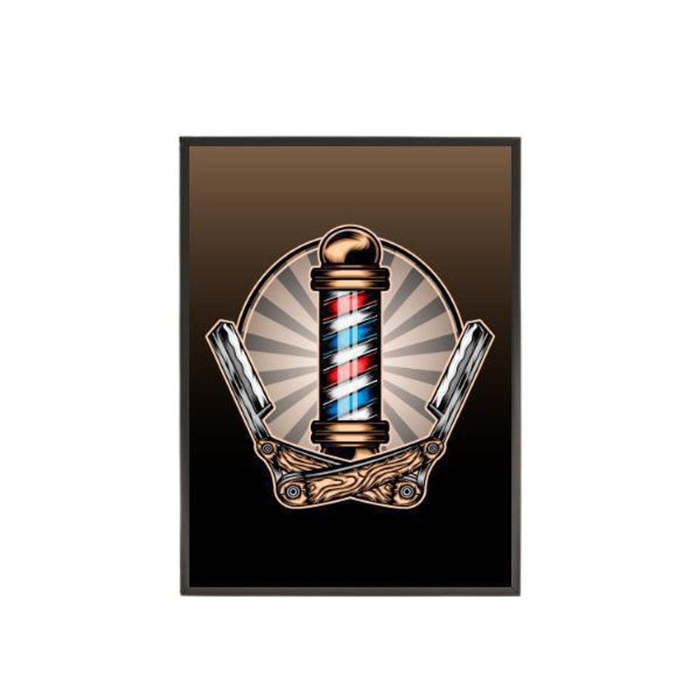 Quadro Decorativo Símbolo Barber Shop 20X30Cm