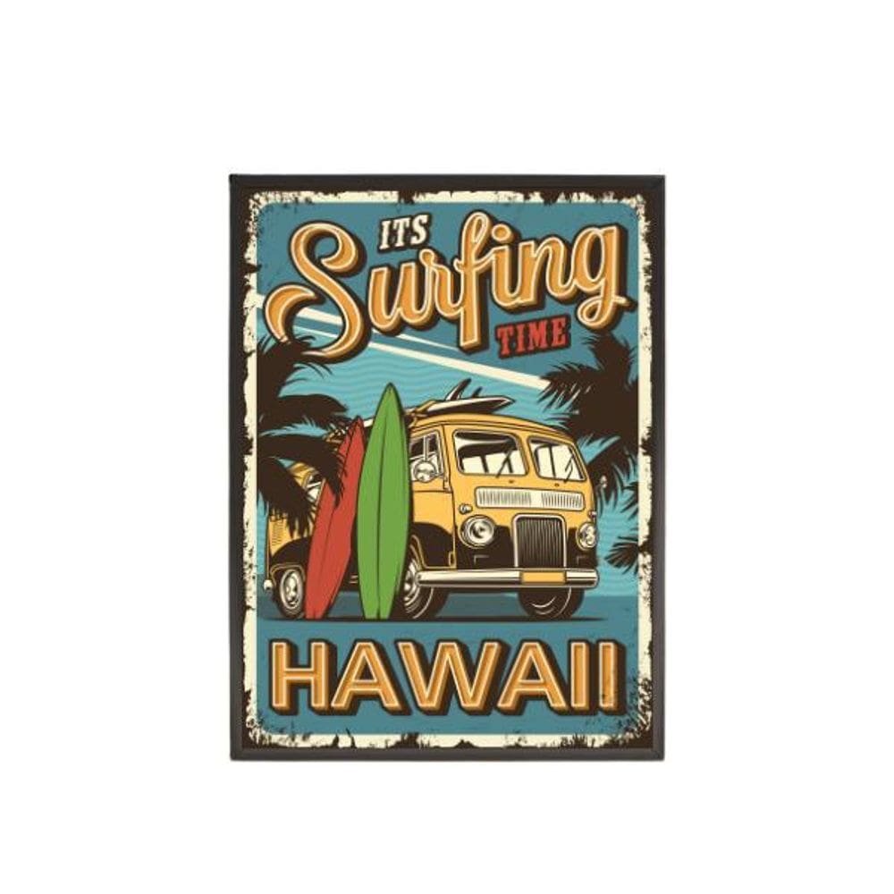 Quadro Decorativo Surfing Hawai 20X30Cm