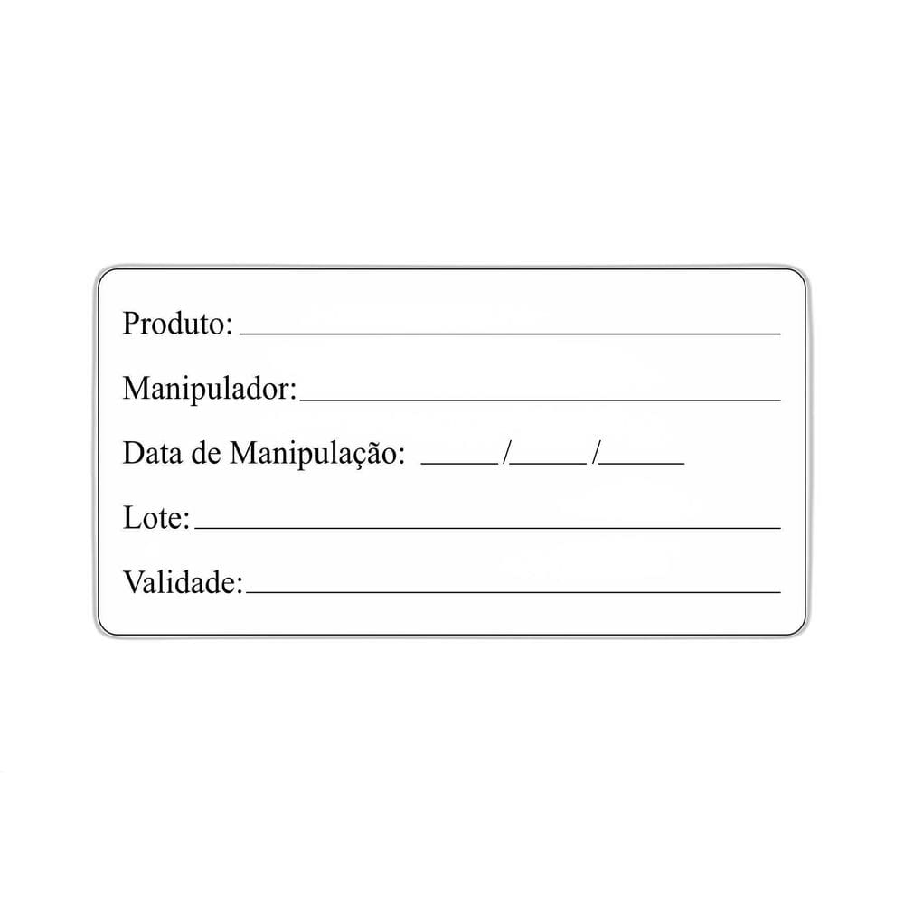 Rolo Com 1.000 Etiquetas Adesivas Couchê - Modelo 13