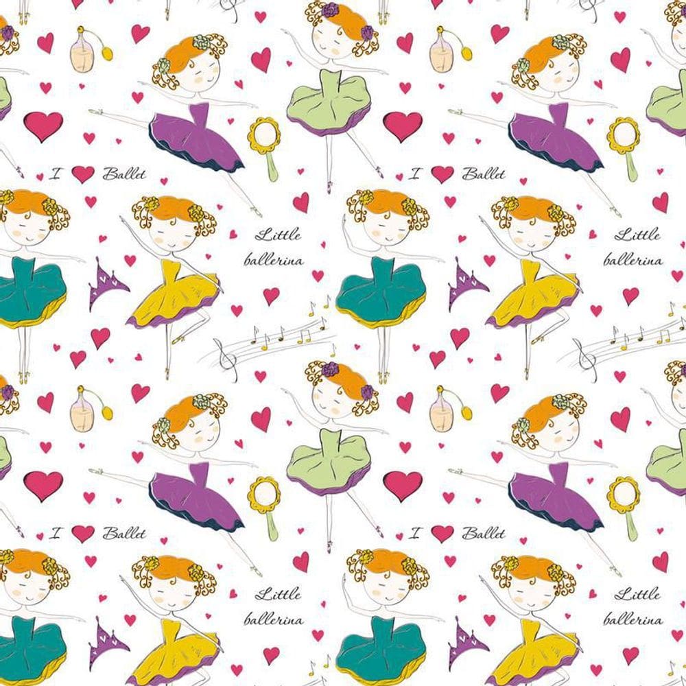 Papel De Parede Adesivo Bailarina Teen Decorativo Quarto