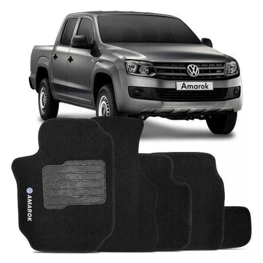 Tapete Automotivo Vw Amarok Carpete Base Pinada
