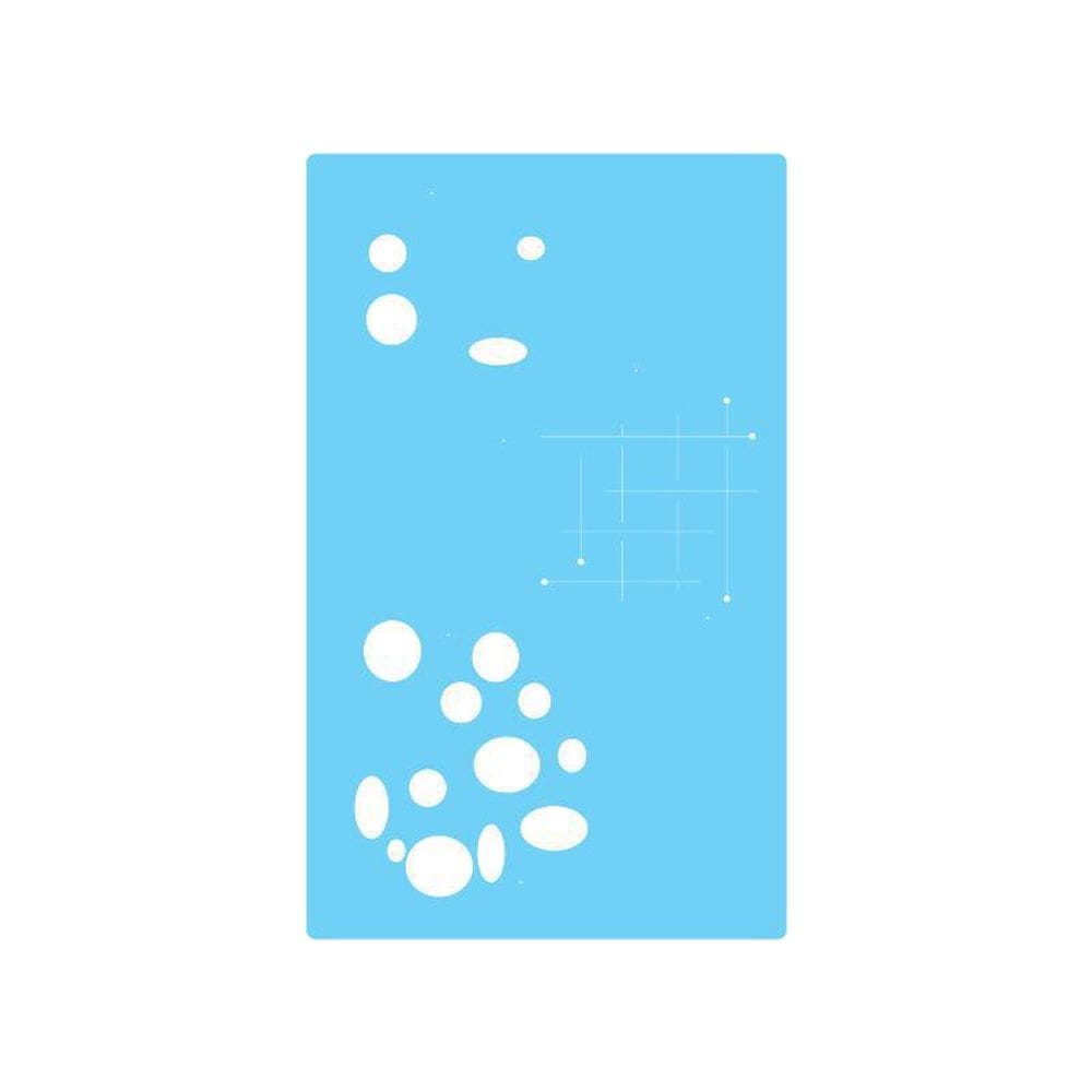 Stencil De Parede Tamako Estampa Geométrica 55X90Cm Ref 491