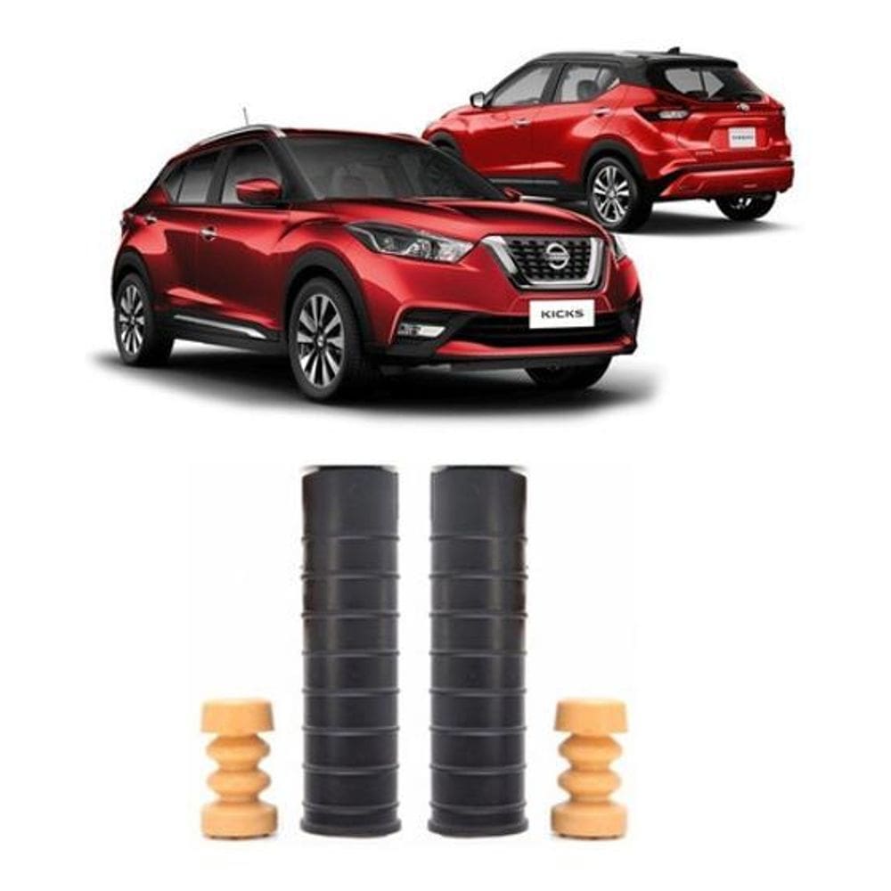 Par Batente Suspensão Traseira Nissan Kicks 2016 2017 2018
