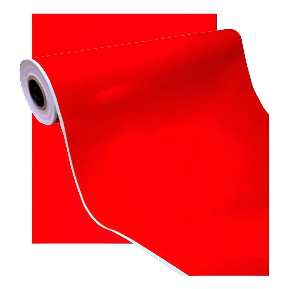 Papel Presente Couche 40X100M: Cores Vivas E Não C Vermelho