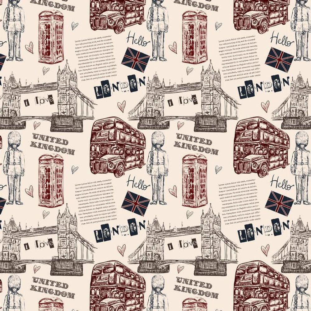 Papel De Parede Reino Unido Londres Inglaterra Autocolante